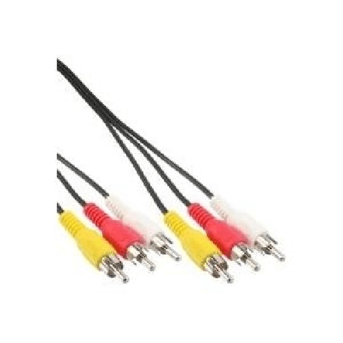 InLine Cinch Kabel, Audio/Video 3x Cinch St/St 2m (89996)