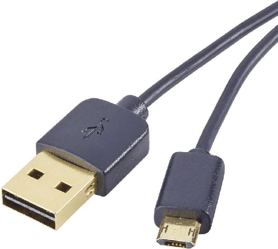 Renkforce Duplex - USB-Kabel - USB (M) umkehrbar zu Micro-USB Typ B (M) umkehrbar - USB 2.0 - 5 V - 0.5 A