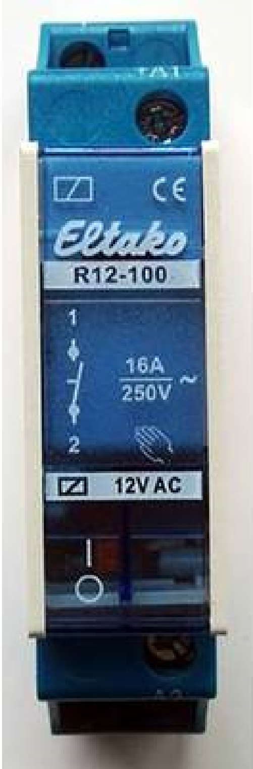 Eltako R12-100-12V - Relay di commutazione - 1 Closing 12V AC (22100011)