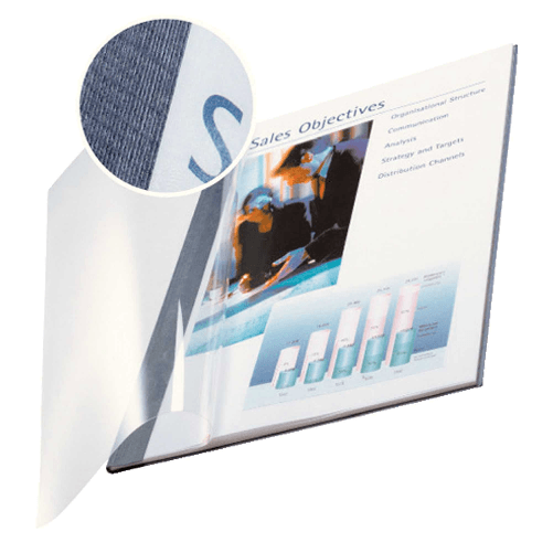 Leitz Copertine per rilegatura Leitz impressBIND Azzurro Trasparente Leitz Soft Covers Blu
