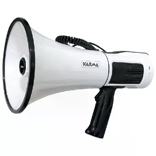 Karma Italiana GT 1231BT megafono Interno/esterno 18 W Nero, Bianco