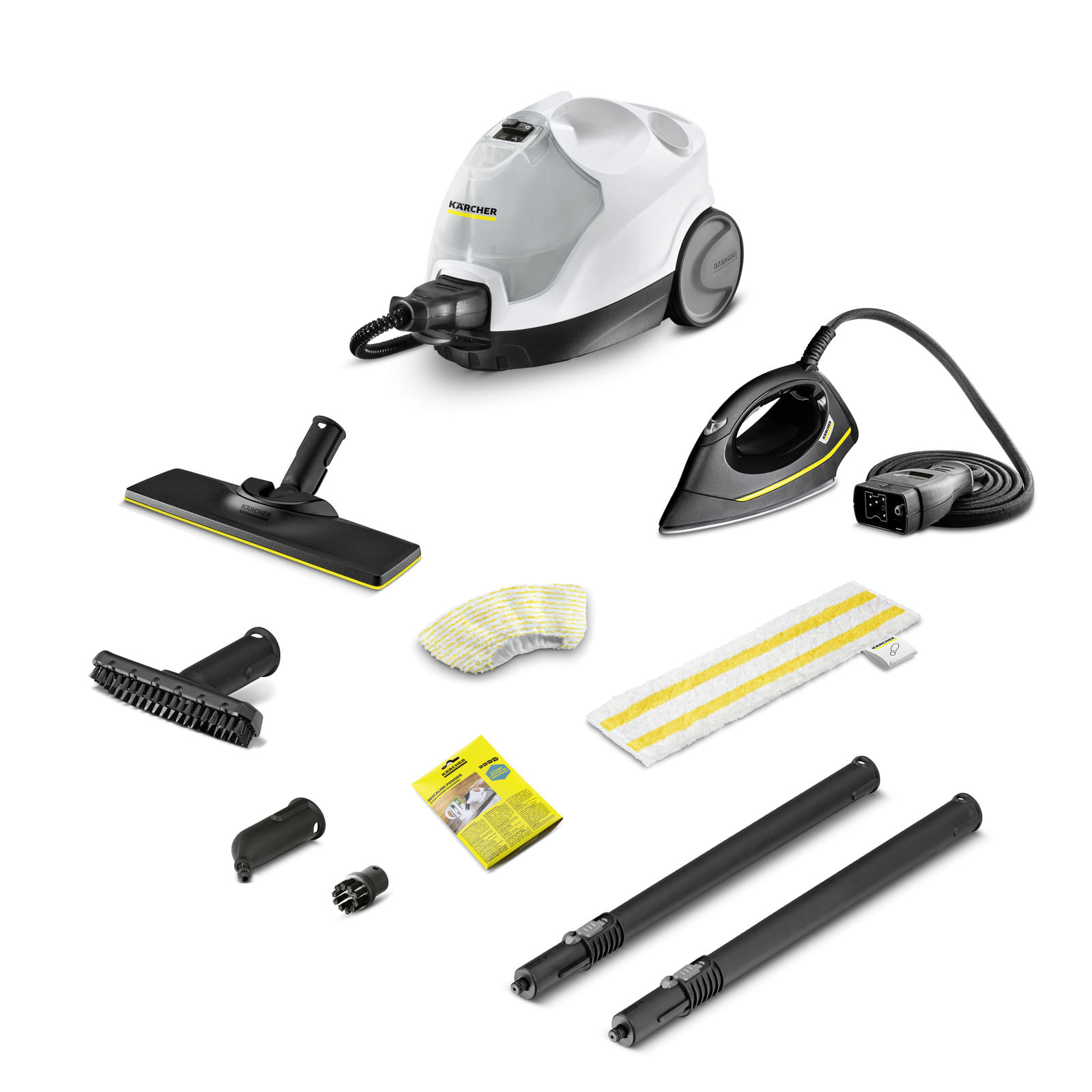 Karcher Kärcher SC 4 EasyFix IRON Pulitore a vapore cilindrico 0,8 L 2000 W Nero, Bianco Kärcher SC 4 EasyFix IRON Pulitore a vapore cilindrico 0,8 L