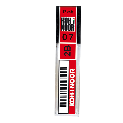 Koh-I-Noor ASTUCCIO 12 MICROMINE 0,7mm 2B E207 KOHINOOR