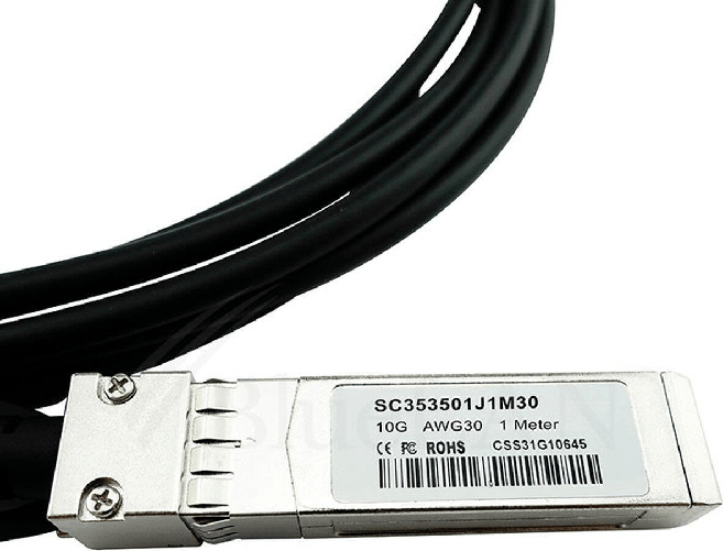 BlueOptics 74752-1101-BL InfiniBand-Kabel 1 m SFP+ Schwarz (74752-1101-BL)