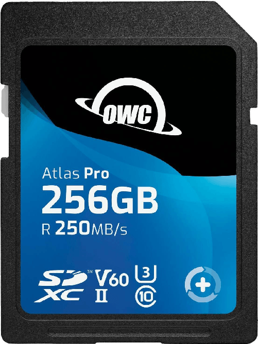 OWC Atlas Pro - 256 GB - SDXC - UHS-II - 250 MB/s - 130 MB/s - V60 (OWCSDV60P0256)