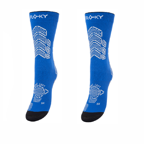 FLOKY calze AXSIST 2.0 Calza biomeccanica da calcio M/L BLU NAVY