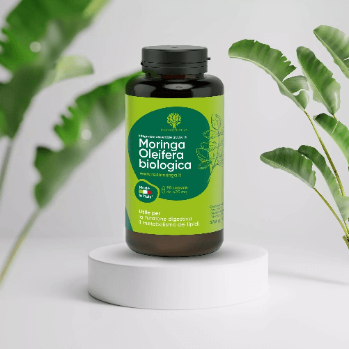 RedMoringa Integratore Moringa Oleifera Bio - Digestione e Metabolismo dei Lipidi - 100% naturale 90 cps