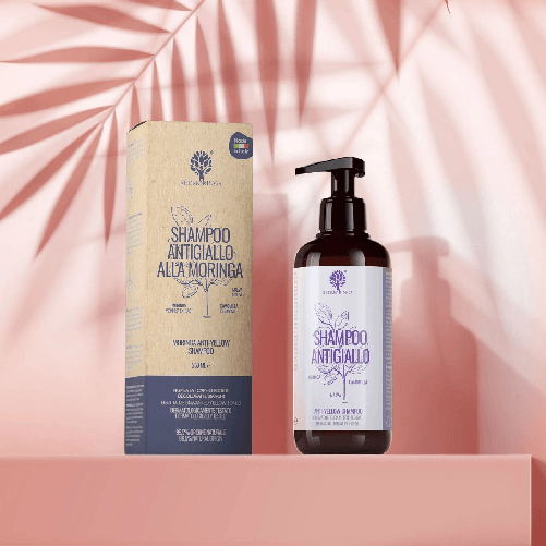 RedMoringa Shampoo alla Moringa Antigiallo BIO e Naturale - 250 ml