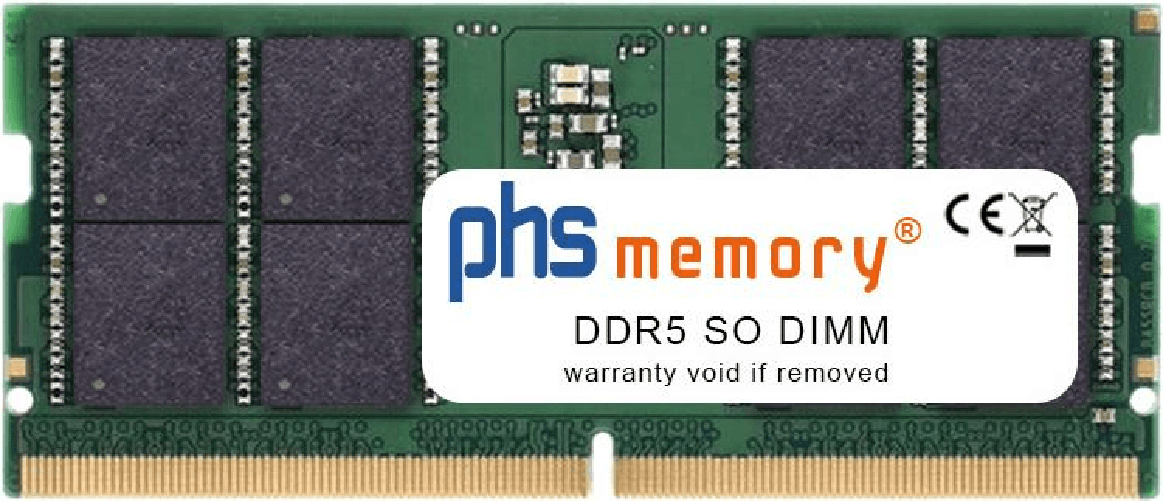 PHS-memory 32GB RAM Speicher kompatibel mit HP Victus 16-d1014nt DDR5 SO DIMM 4800MHz PC5-38400-S (SP521614)