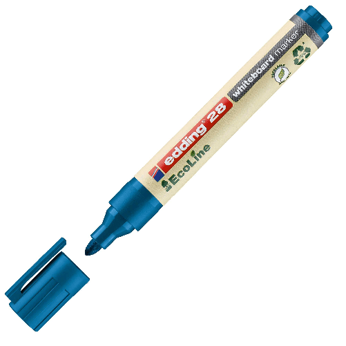 EDDING MARCATORE BLU PER LAVAGNE BIANCHE EDDING 28 ECOLINE TRATTO 1,5 - 3,00mm Edding 28 EcoLine evidenziatore 1 pz Blu