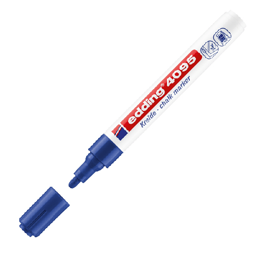 EDDING Marcatore EDDING 4095 punta conica gesso liquido blu Edding 4095 evidenziatore 10 pz Fissa Blu