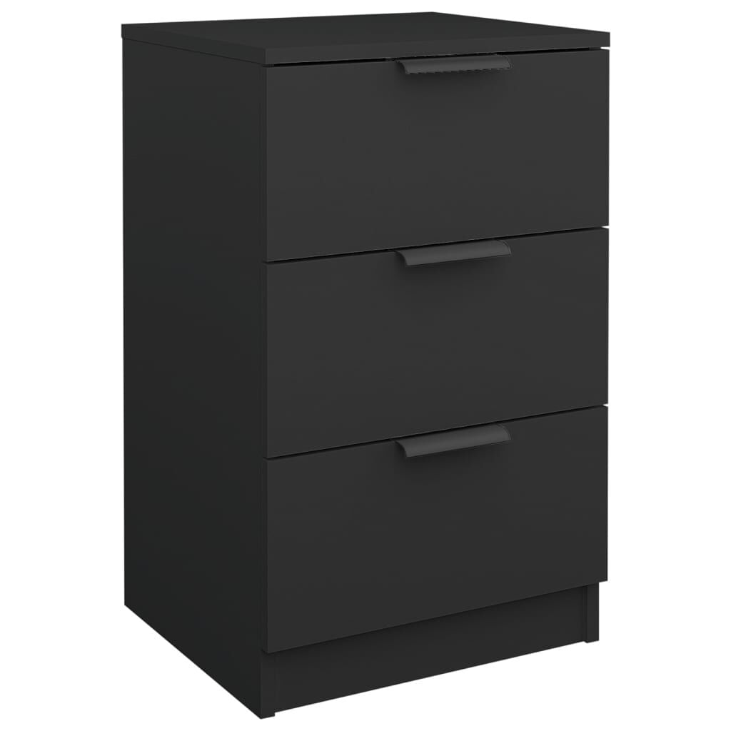 VidaXL Comodino Nero 40x36x65 cm VidaXL 811270 comodino Nero