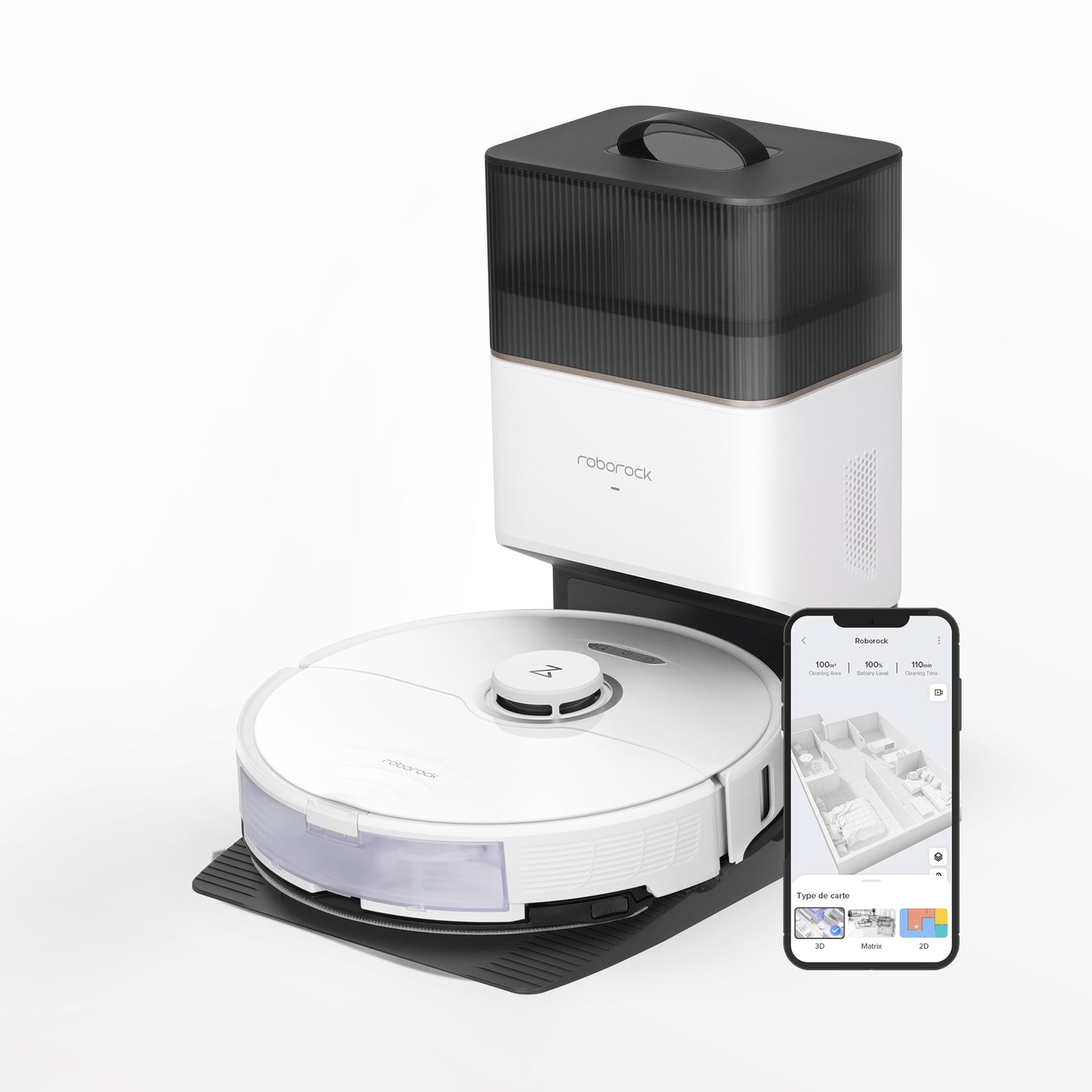 Roborock Robot Aspirapolvere S8 bianco (S8P02-00) Roborock S8+ 2,85 L Combi Bianco