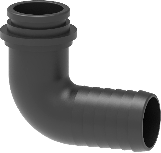 Raccordo portagomma curvo Ø32 per girello 1" 1/4 confezione da 5 pezzi