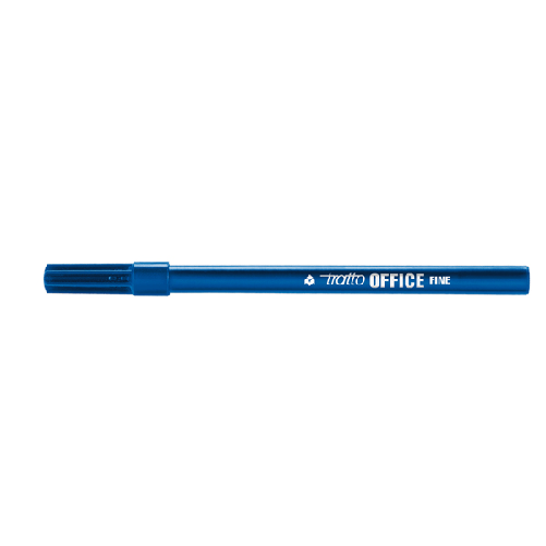 SCATOLA 12 PENNARELLI TRATTO OFFICE FINE BLU