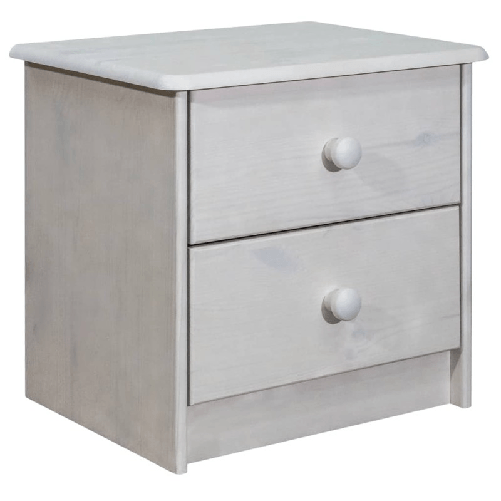 VidaXL Comodino 43x34x40 cm in Legno Massello di Pino VidaXL 325535 comodino