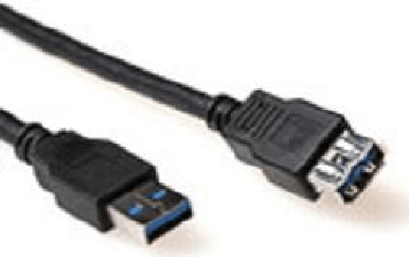 ACT Advanced Cable Technology SB3040 0.5m USB A USB A Mnnlich Weiblich Schwarz USB Kabel (SB3040)