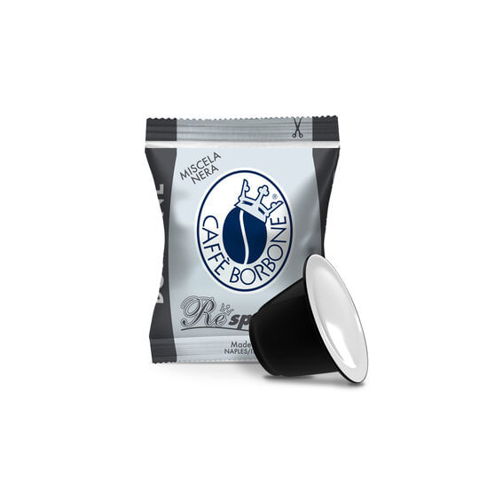 CAFFÈ BORBONE RESPRESSO - MISCELA NERA - Box 100 CAPSULE COMPATIBILI NESPRESSO da 5g Caffè Borbone Respresso Capsule caffè 100 pz