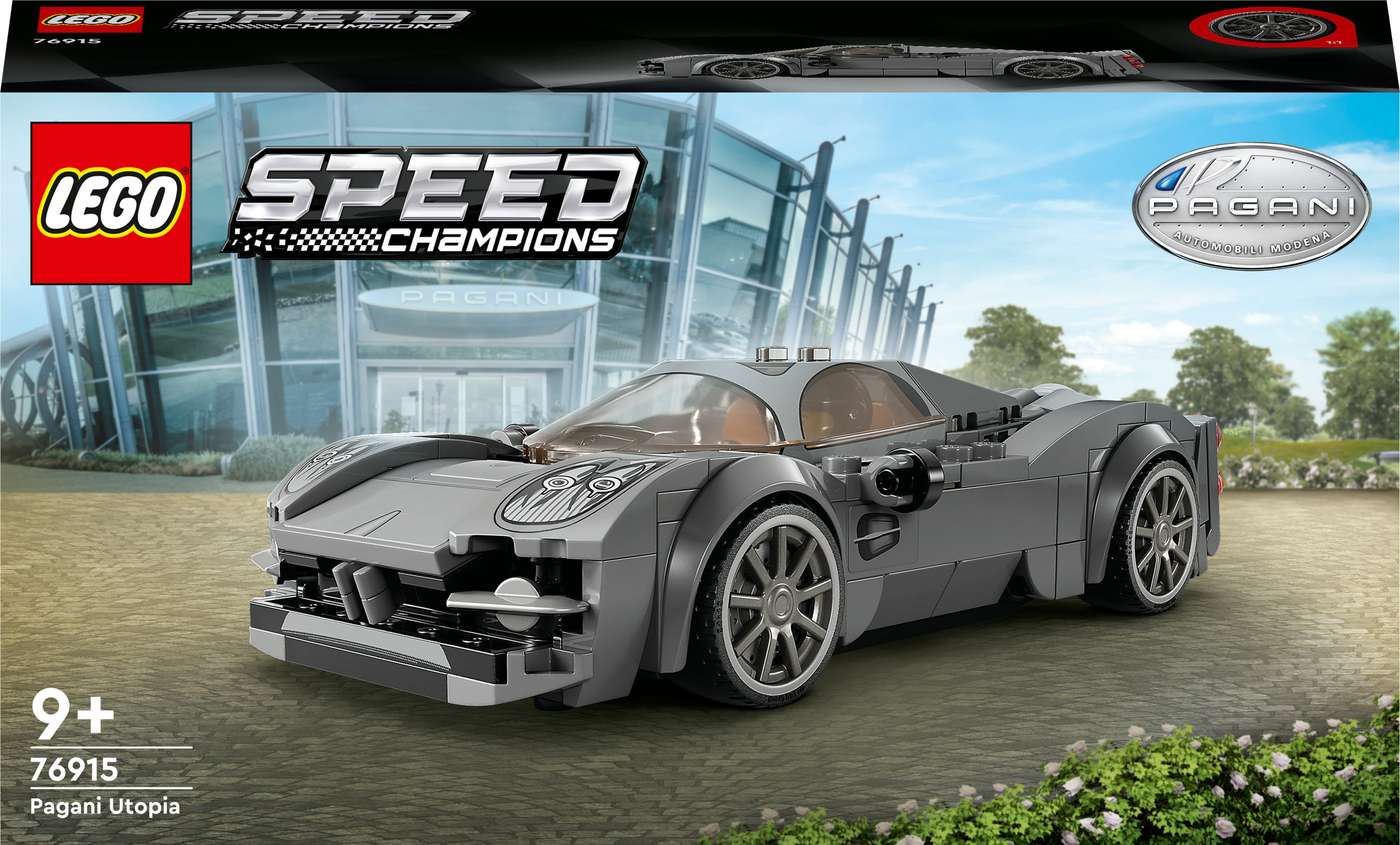 LEGO Speed Champions 76915 Pagani Utopia, Modellino di Auto di Hypercar Italiana, Macchina Giocattolo da Collezione