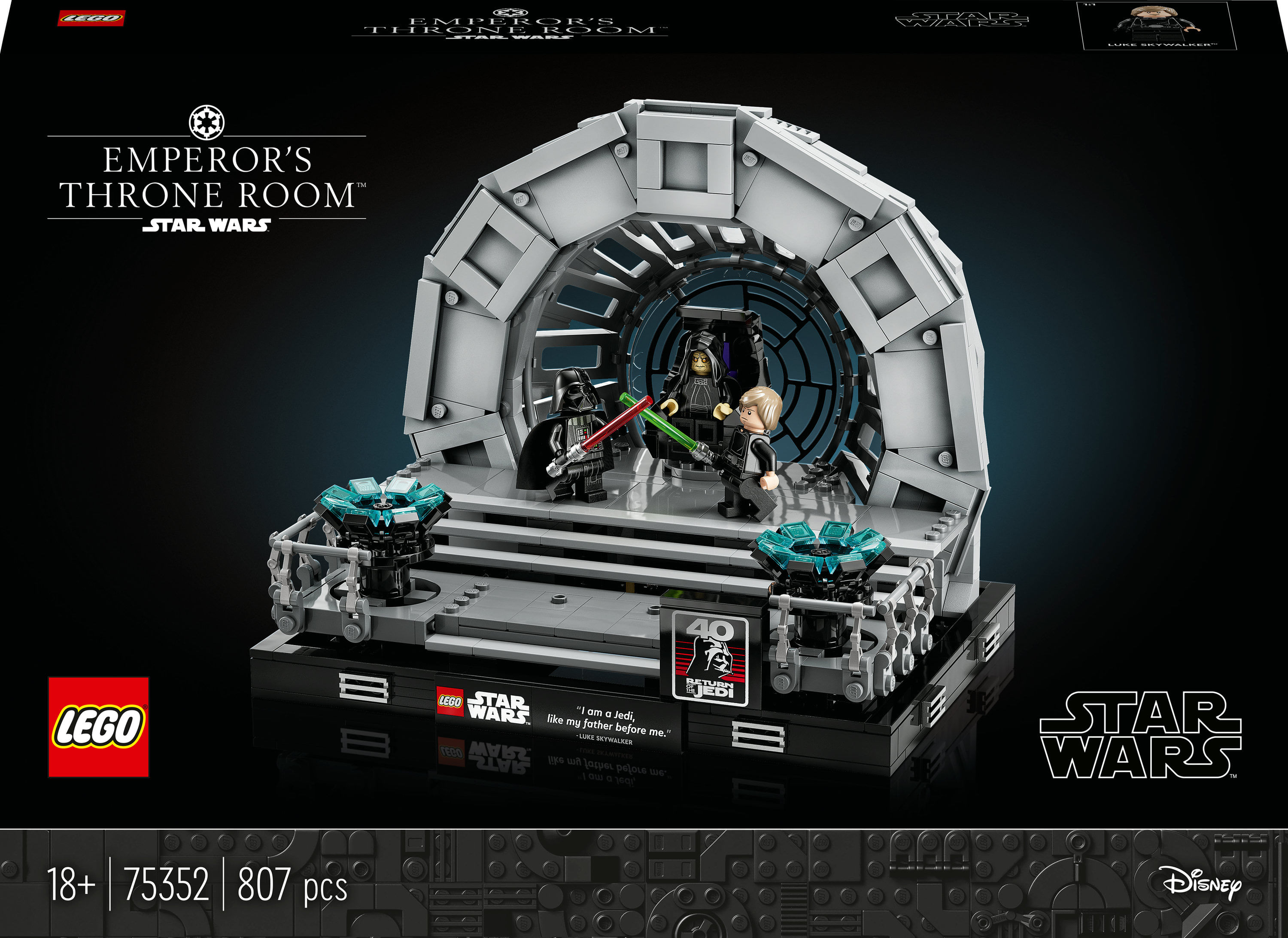 LEGO Star Wars 75352 Diorama Sala del Trono dell’Imperatore LEGO Star Wars Diorama Sala del trono dell’imperatore