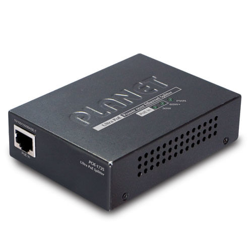 PLANET POE-172S divisore di rete Nero Supporto Power over Ethernet [PoE] (Single Port 10/100/1000Mbps - 95W Ultra PoE Sp PLANET POE-172S divisore di r