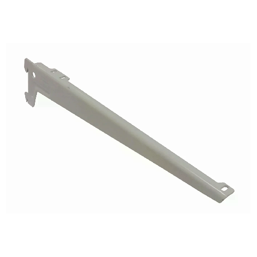 Reggimensole a 2 ganci angolate - 28 cm. - alluminio bianco