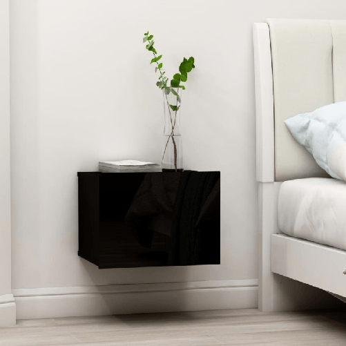 VidaXL Comodini Neri 2 pz 40x30x30 cm in Truciolato VidaXL 801056 comodino Nero
