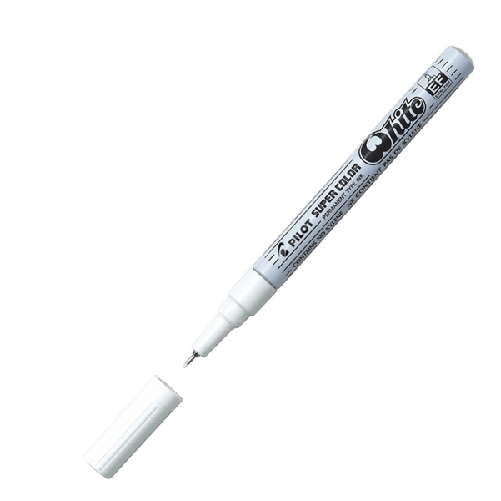 PILOT Marcatore SUPER COLOR punta extra fine vernice white PILOT Pilot Super Color Bianco