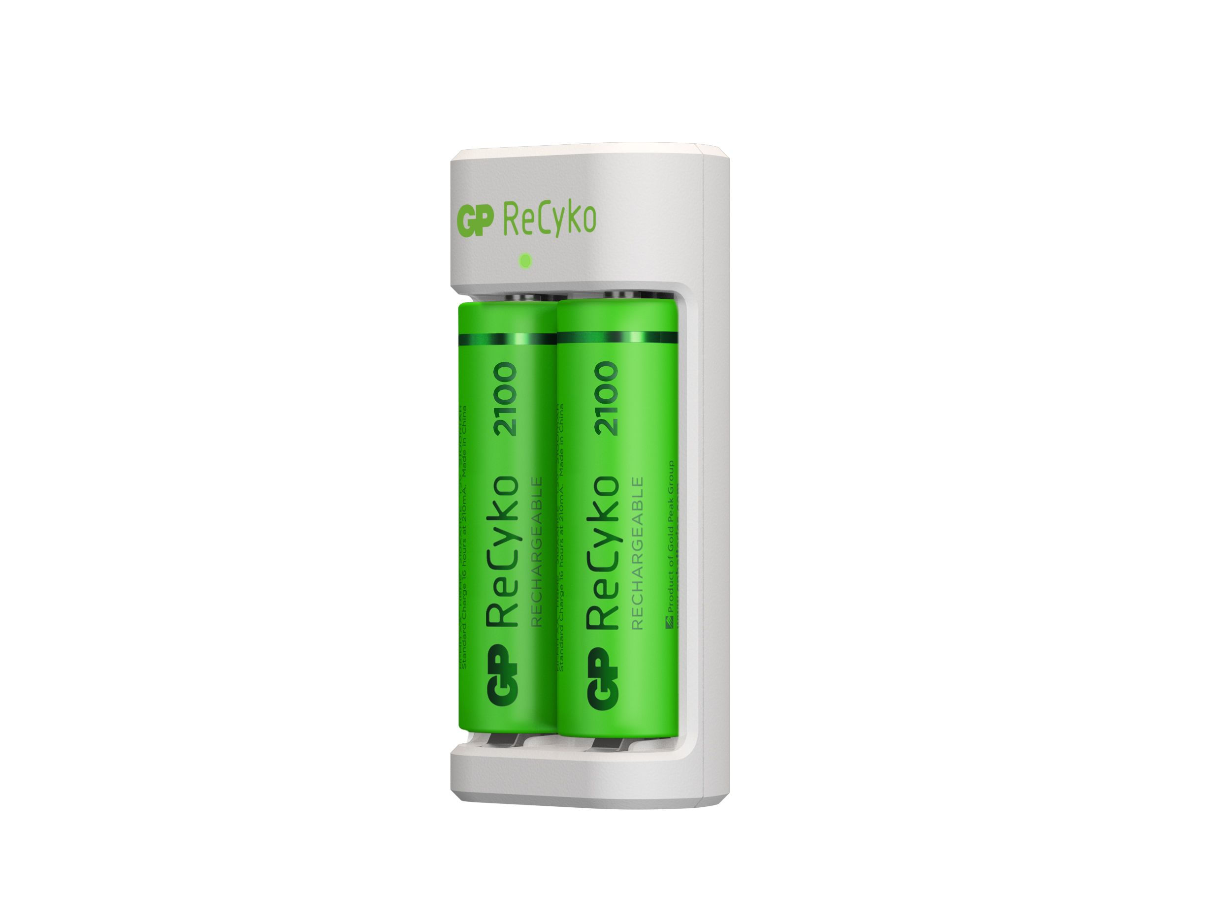 V-Tac GP Battery Caricabatterie USB ReCyko E211 Inclusi 2 Batterie AA NiMH da 2100 mAh GP Batteries ReCyko+ E211 carica batterie Batteria per uso dome