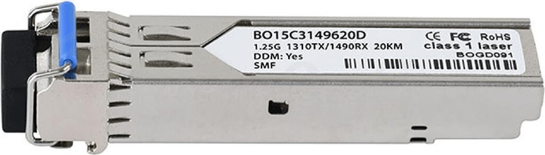 BlueOptics Kompatibler NetApp SFP-BXU34-20KM BlueOptics BO15C3149620D SFP Transceiver, LC-Simplex, 1000BASE