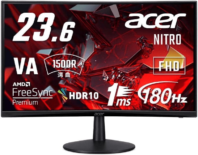 Acer Nitro ED0 ED240Q S3 Monitor PC 59,9 cm (23.6") 1920 x 1080 Pixel Full HD Nero