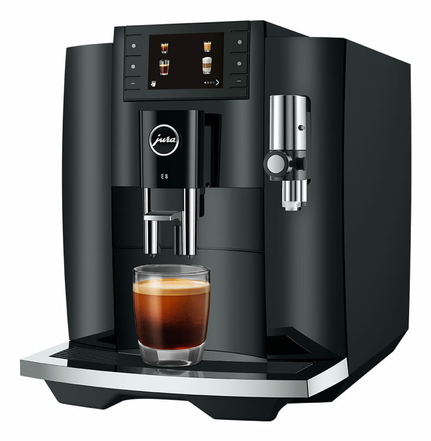 Jura E8 Piano Black Macchina da Caffe' Automatica 17 Preparazioni JURA E8 Automatica Macchina per espresso 1,9 L