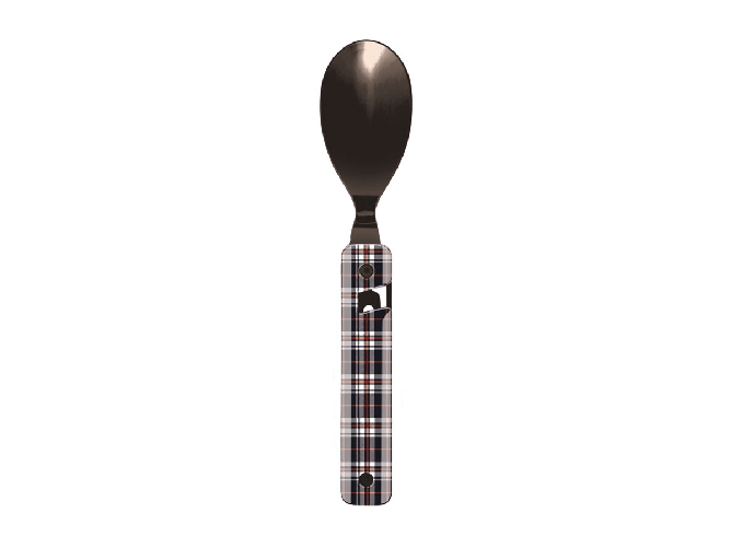 Generica Akinod MULTIFUNCTION CUTLERY 13H25 BLACK MIRROR Tartan Bleu
