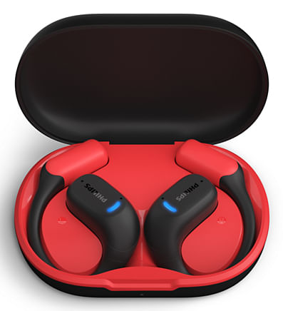 Philips 6000 series TAA6709BK/00 cuffia e auricolare True Wireless Stereo (TWS) A clip Sport Bluetooth Nero, Rosso