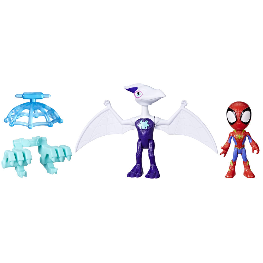 Hasbro Marvel Spidey e I Suoi Fantastici Amici, Dino-Webs Personaggio e Accessori, Ghostasaurus e Spidey Marvel Spidey e I Suoi Fantastici Amici, Dino