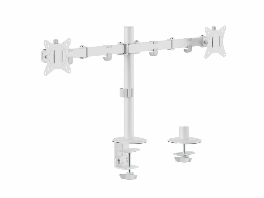 Equip Staffa di montaggio da tavolo articolata per doppio monitor da 17“-32”, bianco