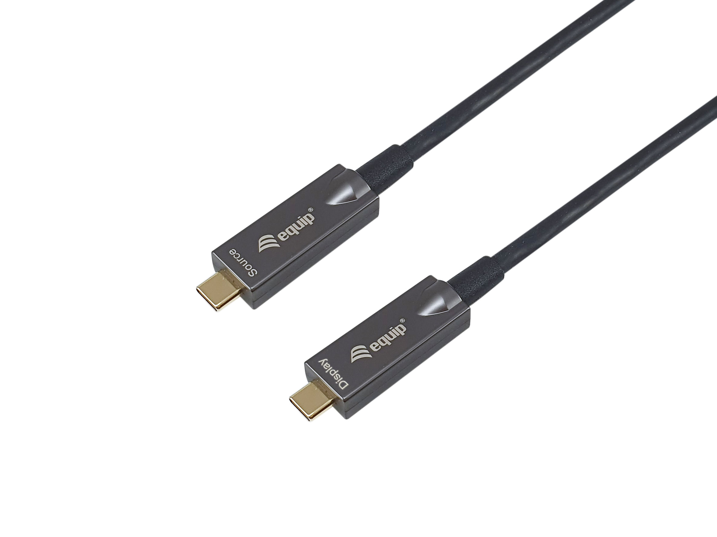 Equip 119461 Cavo ottico attivo USB-C-C, M/M, 5,0 m, PD 60W, 4K/60Hz, 10Gbps, Video+Dati+PD