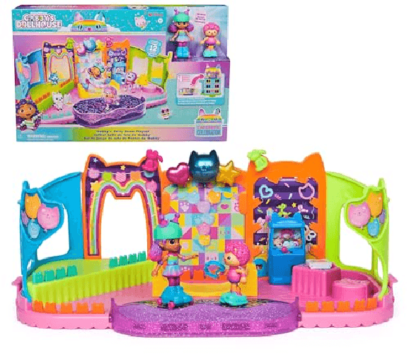 Spin Master Gabby's Dollhouse - Attico a Tema Feste con Personaggi Gabby's Dollhouse Gabbys Party Room
