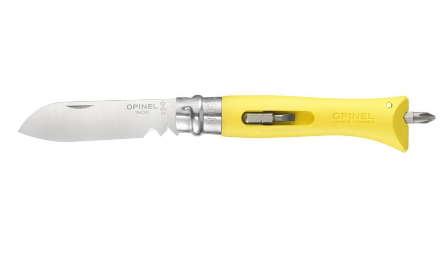 Opinel Opinel BRICOLAGE N°09 INOX JAUNE Opinel N°09 Camper/scout Giallo