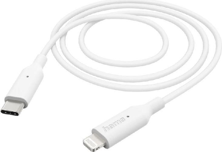 Hama 00201598 cavo Lightning 1 m Bianco Hama 00201598 USB Kabel 1 m USB 2.0 USB C Lightning Wei (00201598)