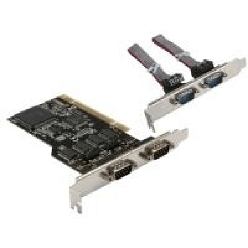 INLINE Schnittstellenkarte 4x 9pol seriell PCI (66639I)