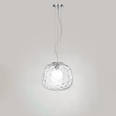 Lampadario Contemporaneo Ufo Cromo 1 Luce E27 Grande