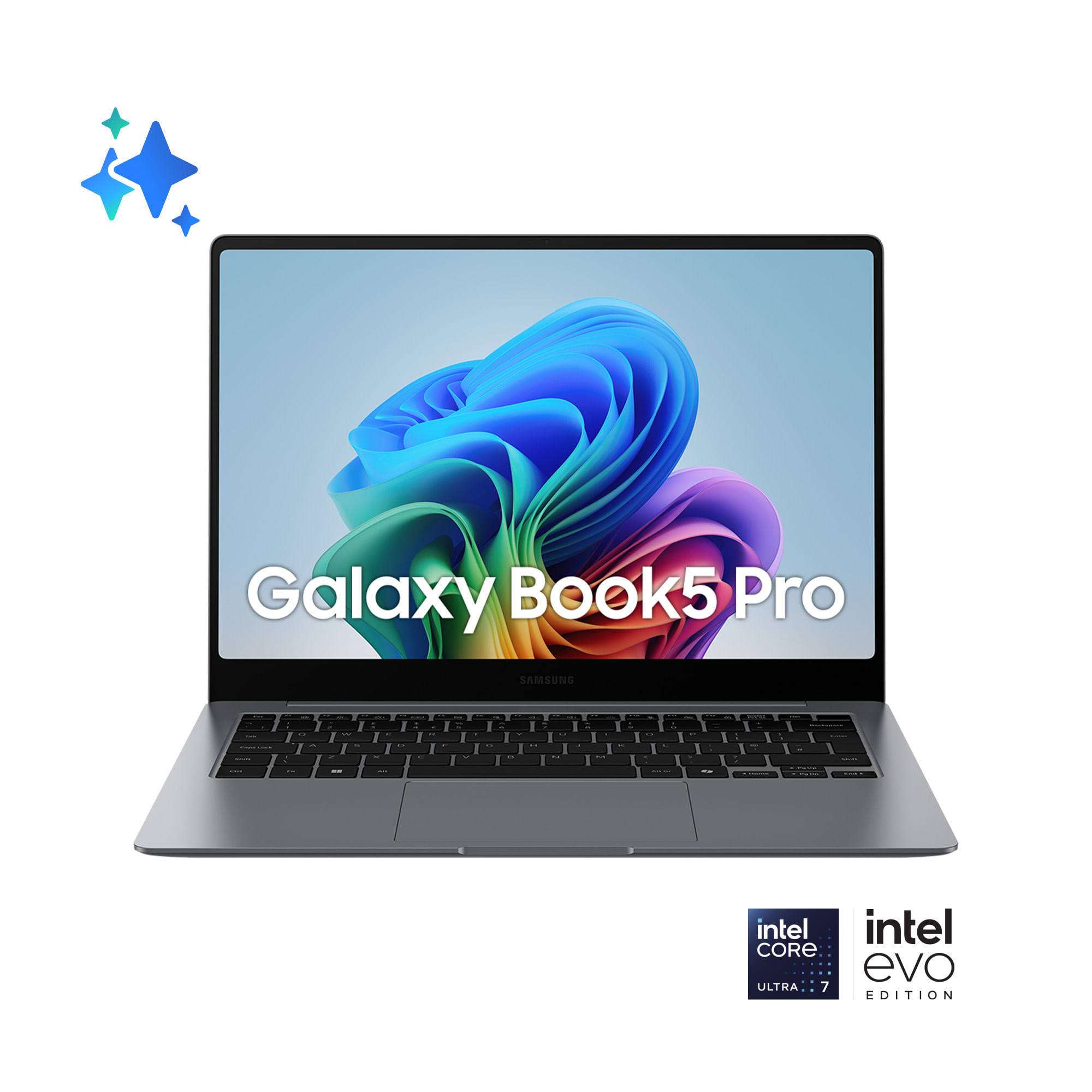 Samsung Galaxy Book5 Pro Intel Core Ultra 7 256V Computer portatile 35,6 cm (14") Touch screen WQXGA+ 16 GB LPDDR5x-SDRAM 512 GB SSD Wi-Fi 7 (802.11be