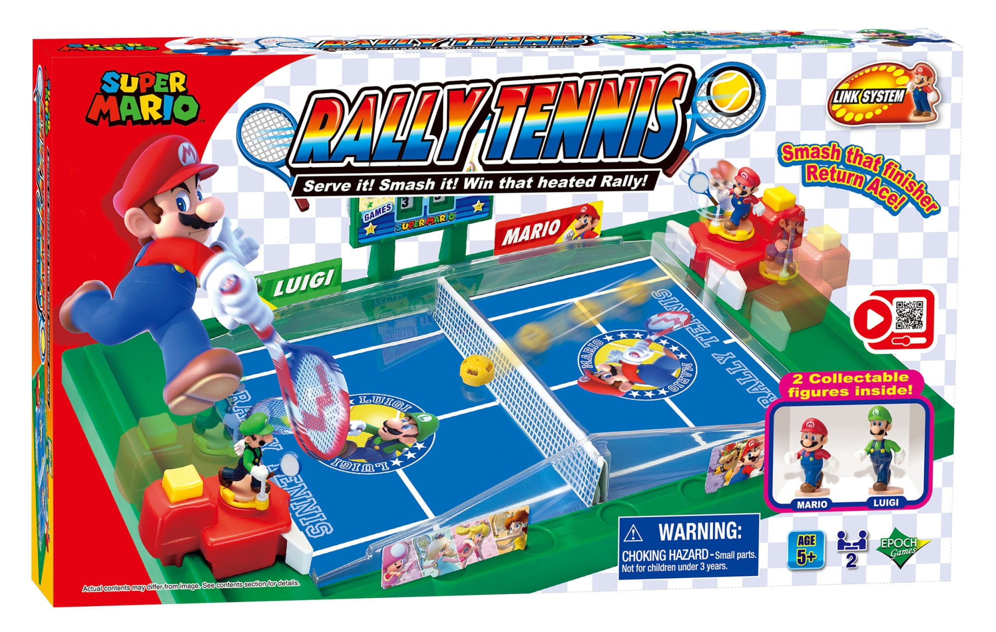 Epoch Games Gioco da Tavolo EPOCH D'ENFANCE Super Mario Rally Tennis (FR) Multicolore EPOCH GAMES SUPER MARIO RALLY TENNIS