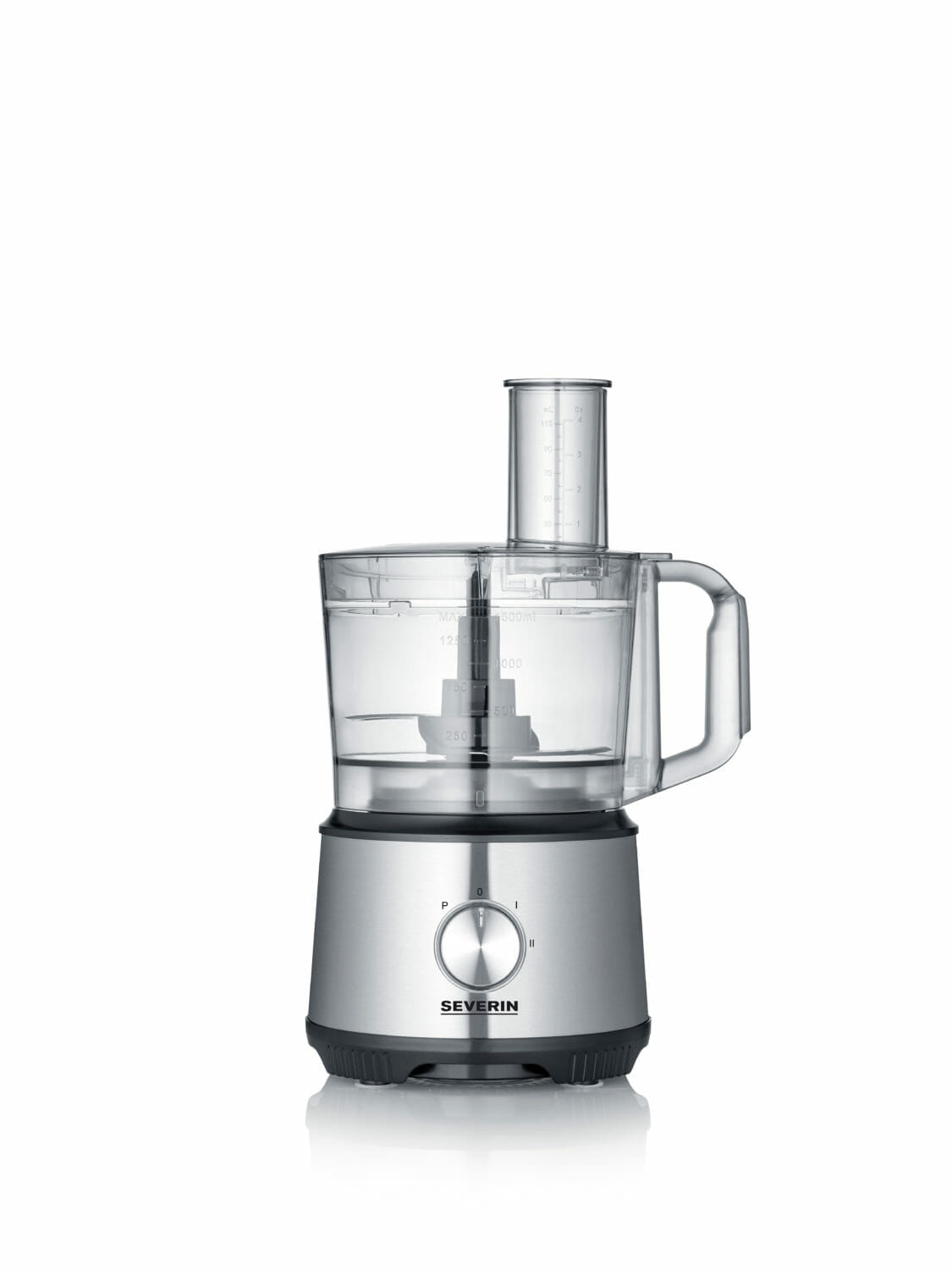 Severin KM 3892 robot da cucina 1200 W 1,5 L Nero, Acciaio inox, Trasparente
