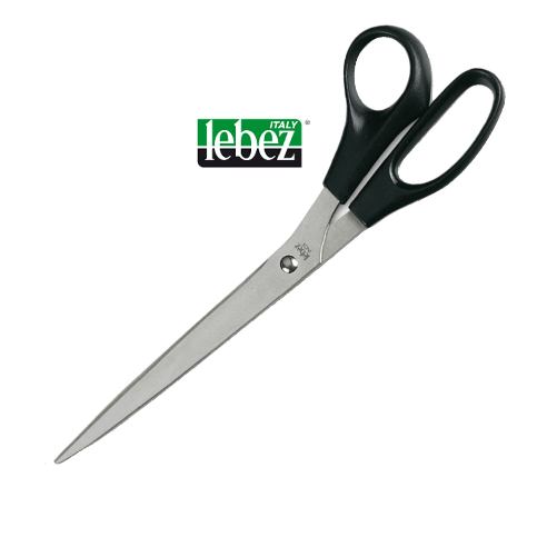 LEBEZ Forbici 4334 25cm lama acciaio inox impug.asimmetrica LEBEZ Lebez 4334 forbici da cancelleria Nero, Acciaio inox