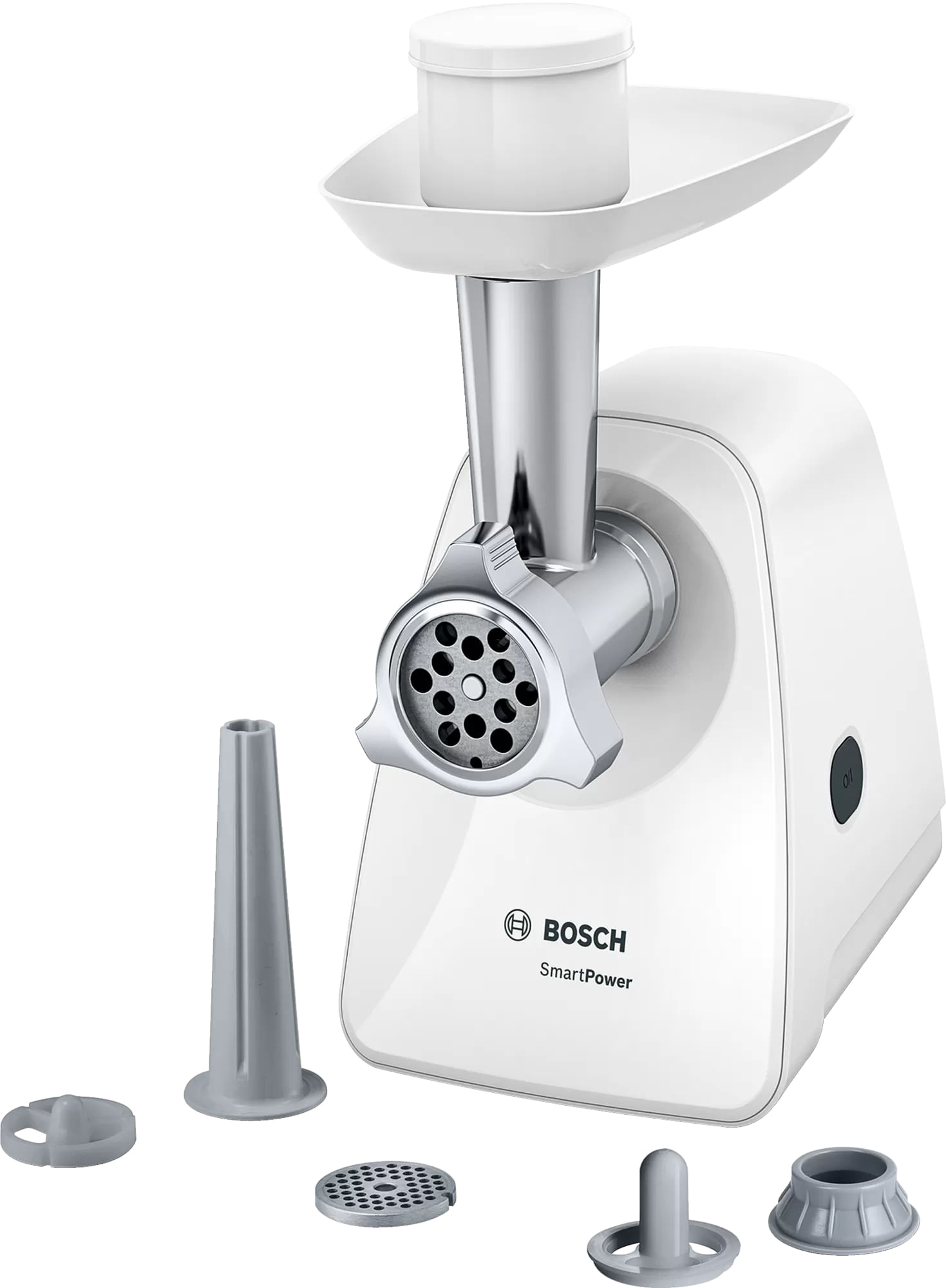 Bosch MFW2520W tritacarne 1500 W Acciaio inox, Bianco