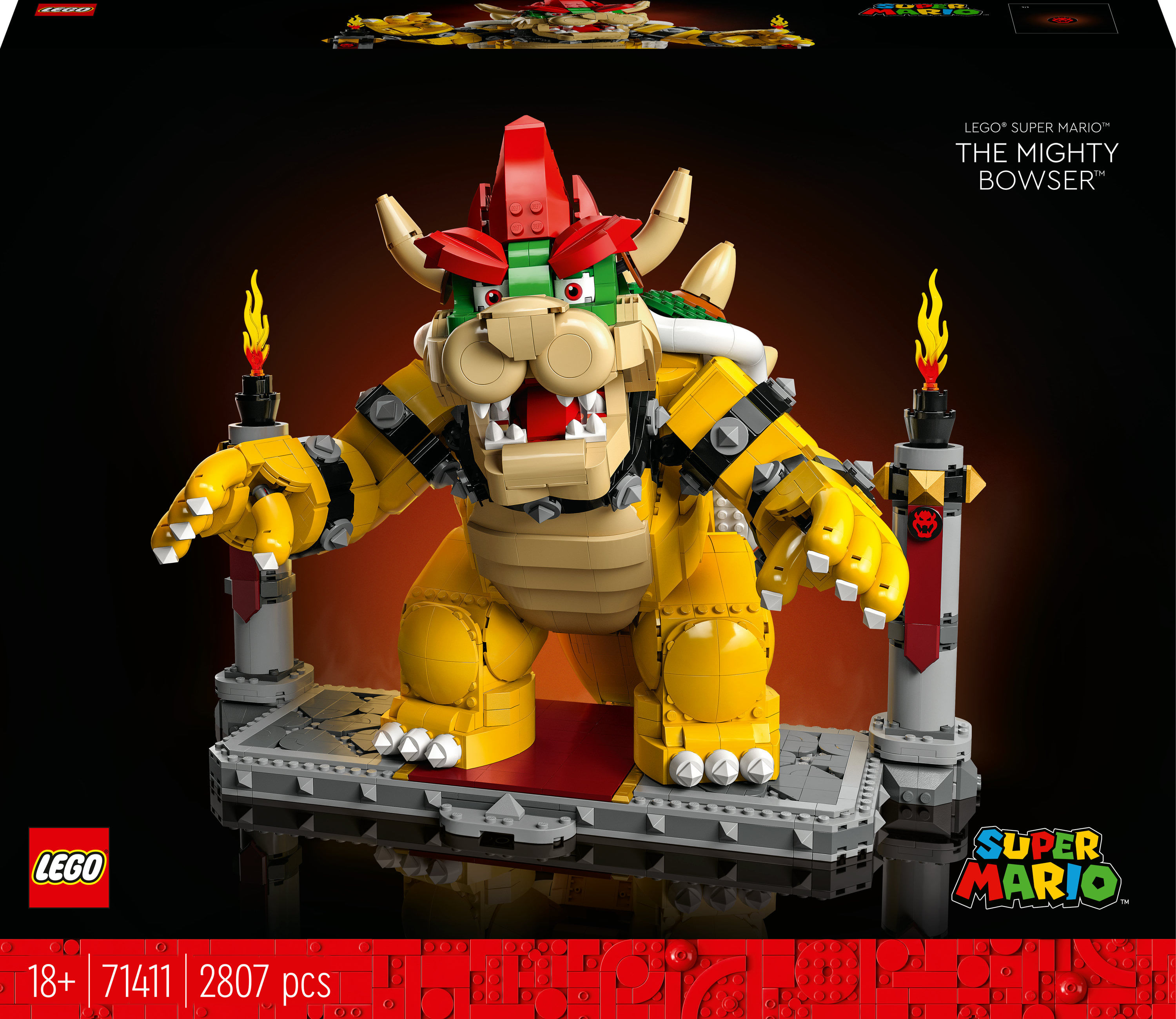 LEGO Super Mario 71411 Il Potente Bowser, Kit di Costruzioni per Adulti, Idee Regalo LEGO Super Mario Il potente Bowser