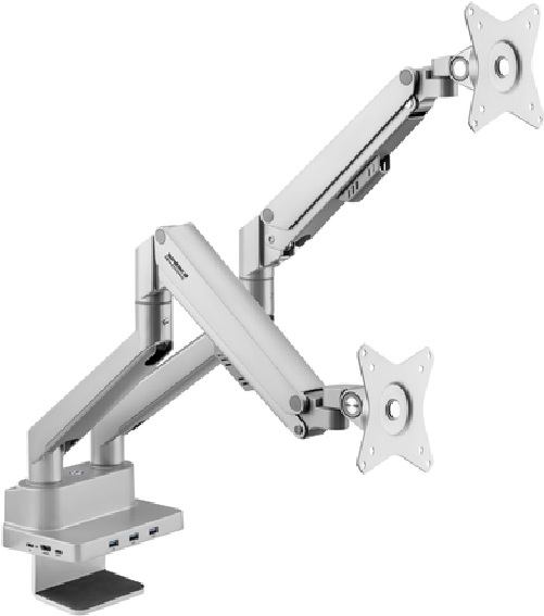 SpeaKa Professional SP-MM-800 Supporto da tavolo per monitor doppio 432 cm (17) - 813 cm (32