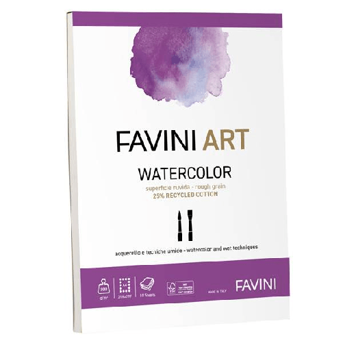 FAVINI Album collato Watercolor Favini Art 10fg 300gr A4 Favini A420384 album